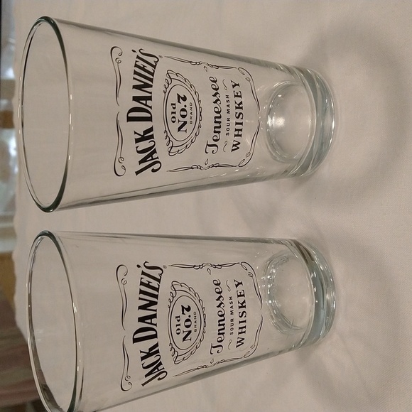 Jack Daniels Other - Vintage pair Jack Daniels old no. 7 whiskey glasses 6 inches tall barware